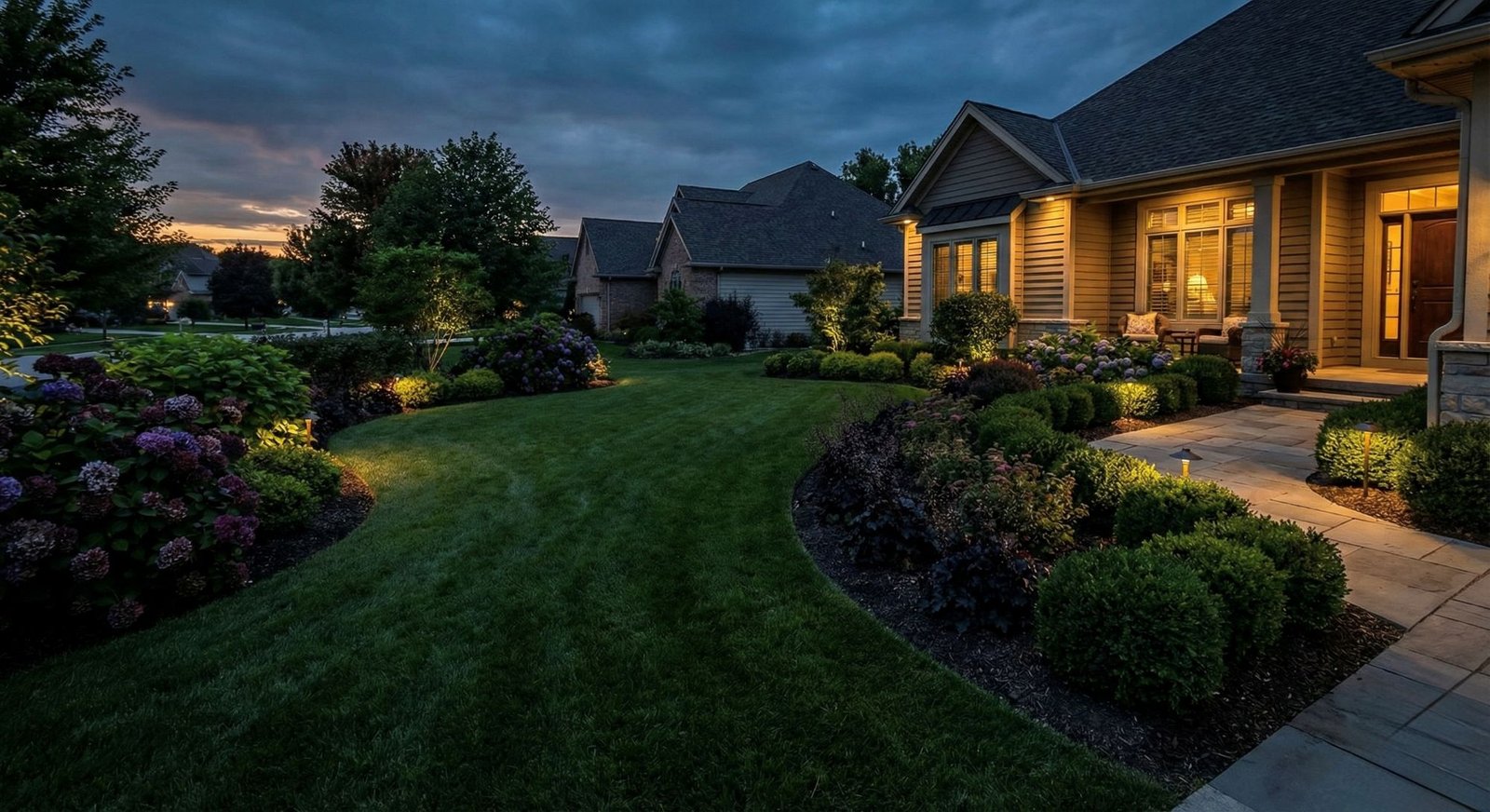 Beautiful finished landscape