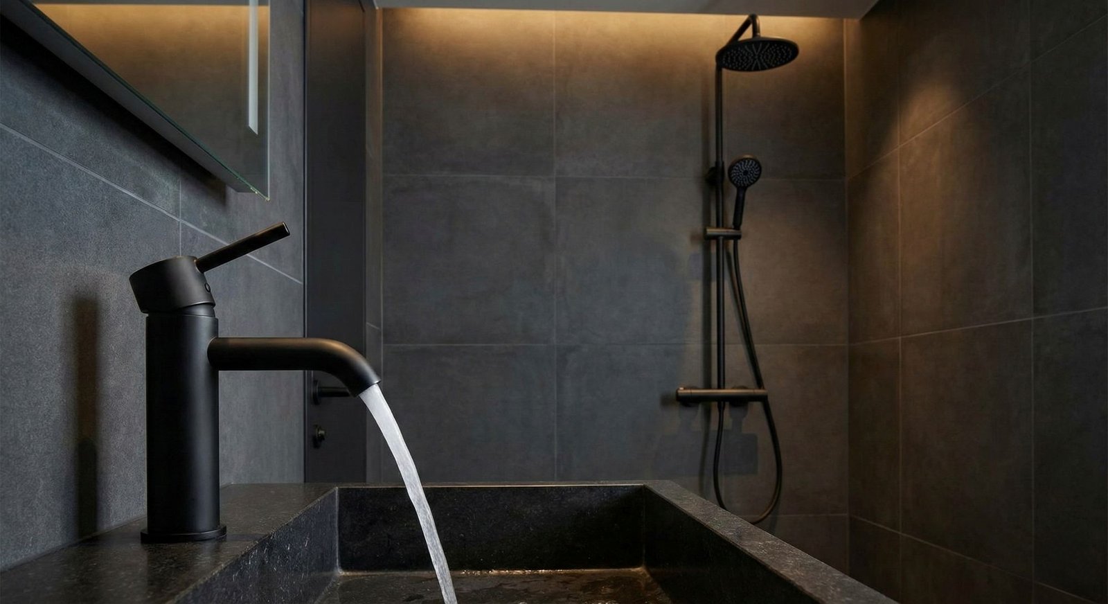 Modern bathroom fixtures